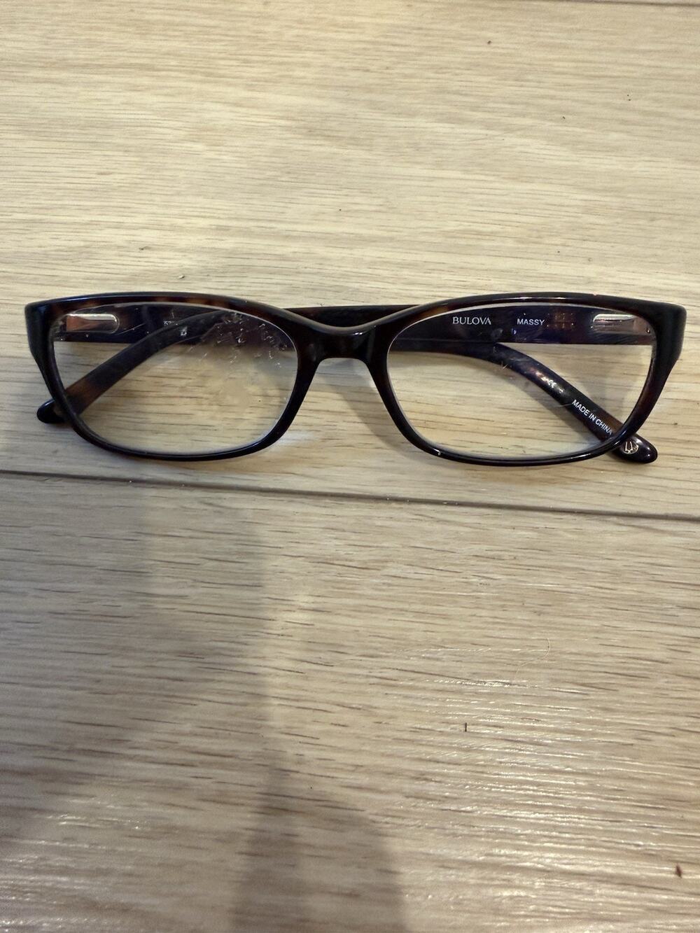 Bulova Eyeglasses, Frames Only, Massy Tortoise, 53-16-135, Plastic